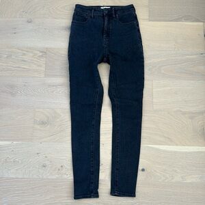 Madewell Women's Skinny Jeans - Dark Blue